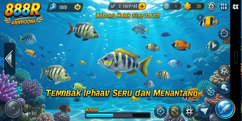 Tangkapan layar dari gameplay seru di 888R.