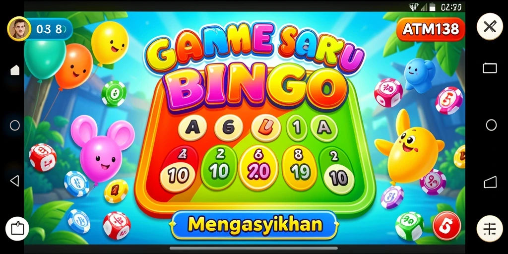 Screenshot dari gameplay Bingo di ATM138 dengan teman-teman.