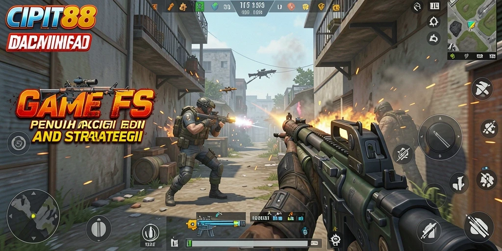 Tampilan gameplay intens dari <strong>CIPIT88</strong> dengan aksi menembak yang mendebarkan.