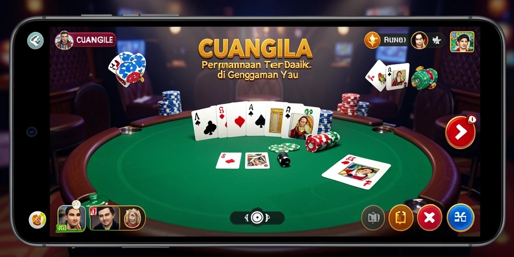 Tampilan gameplay poker seru di CUANGILA.