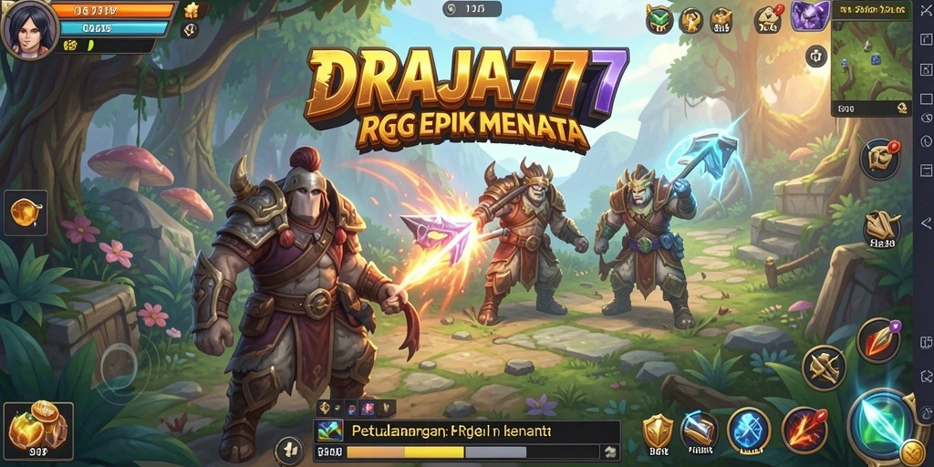 Tampilan permainan RPG DRAJA777 yang menakjubkan dan mendalam.
