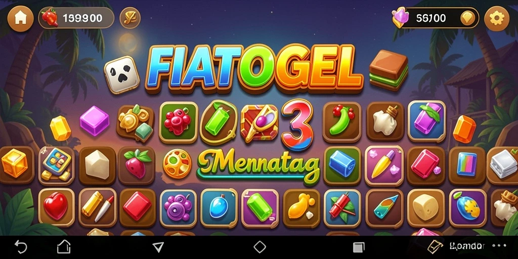 Tampilan gameplay seru di FIATOGEL dengan efek visual memukau.