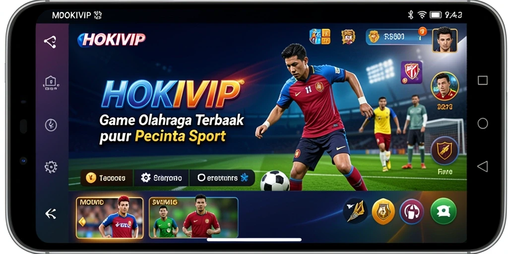Screenshots gameplay intensif HOKIVIP dalam olahraga.
