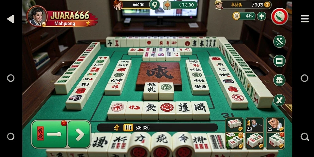 Screenshot JUARA666 menampilkan aksi seru dalam permainan Mahjong.