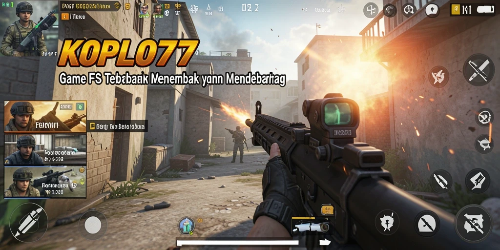 Screenshot KOPLO77 menampilkan aksi seru dalam gameplay FPS.
