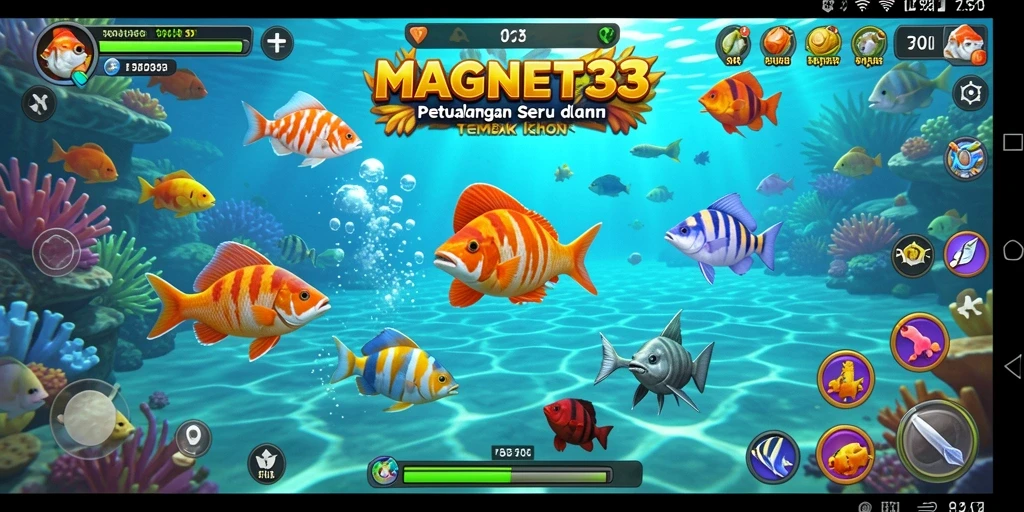 Screenshot gameplay MAGNET33 yang penuh aksi dalam Tembak Ikan.