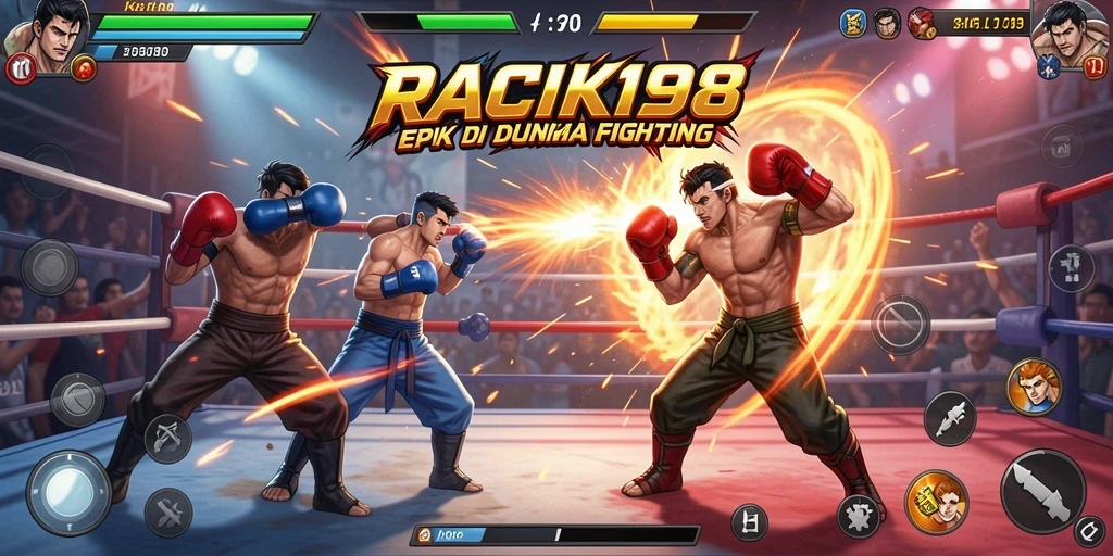 Tampilan gameplay intens dan seru dalam RACIK198.