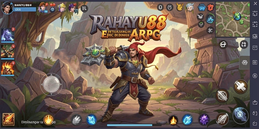 Tampilan gameplay epik dalam RAHAYU88 yang mempesona.