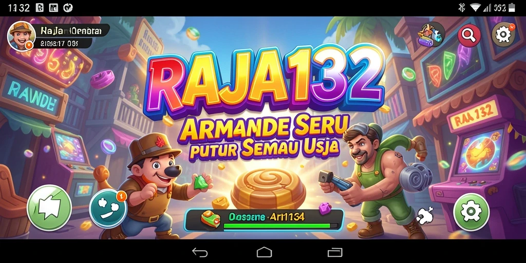 Tampilan gameplay RAJA132 yang seru dan menantang di setiap level.