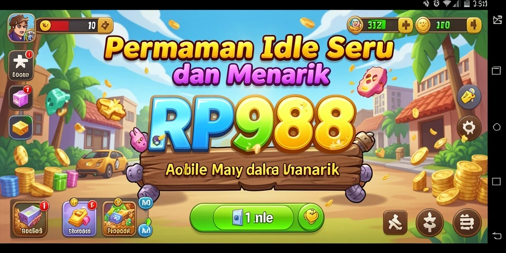 Tampilan gameplay Idle yang menarik dan dinamis.