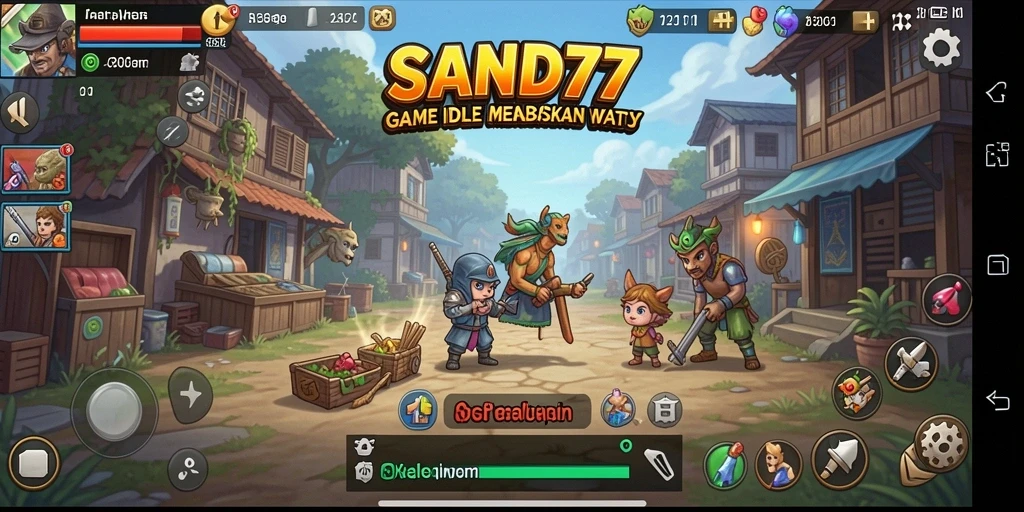 Tampilan gameplay SAND77 yang menarik dan menawan untuk game Idle.
