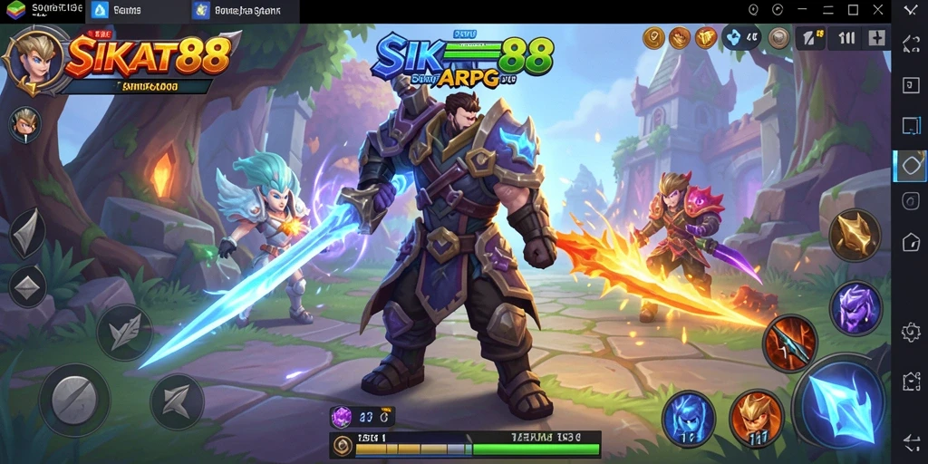 Tampilan gameplay seru dari dunia ARPG SIKAT88 yang menantang.