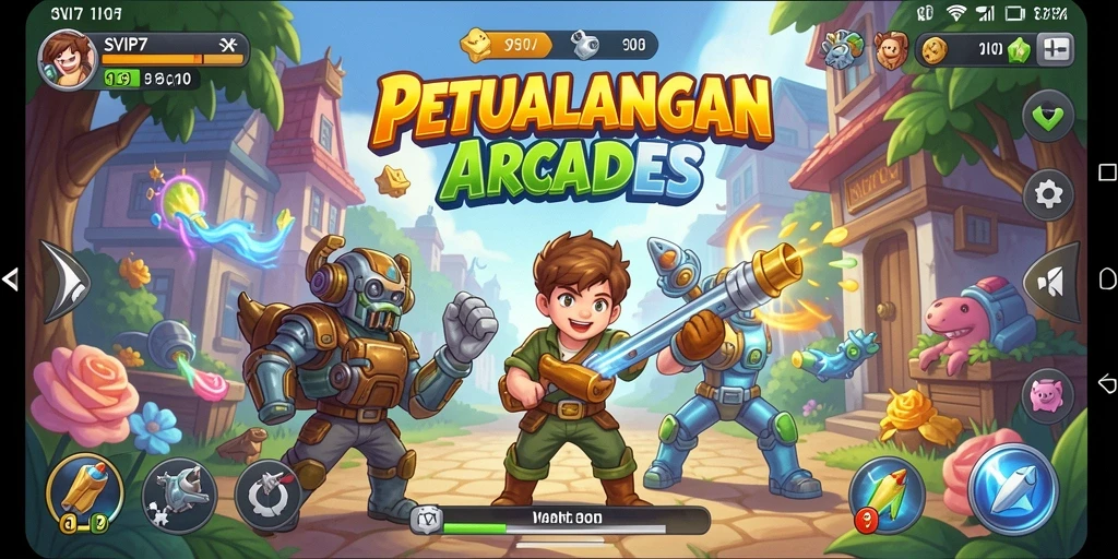 Screenshot gameplay SVIP7 menampilkan aksi seru dalam dunia Arcade.