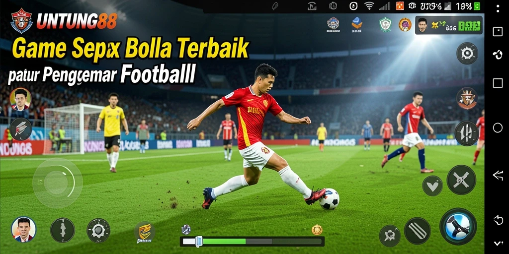 Tampilan permainan sepak bola yang mendebarkan di UNTUNG88.