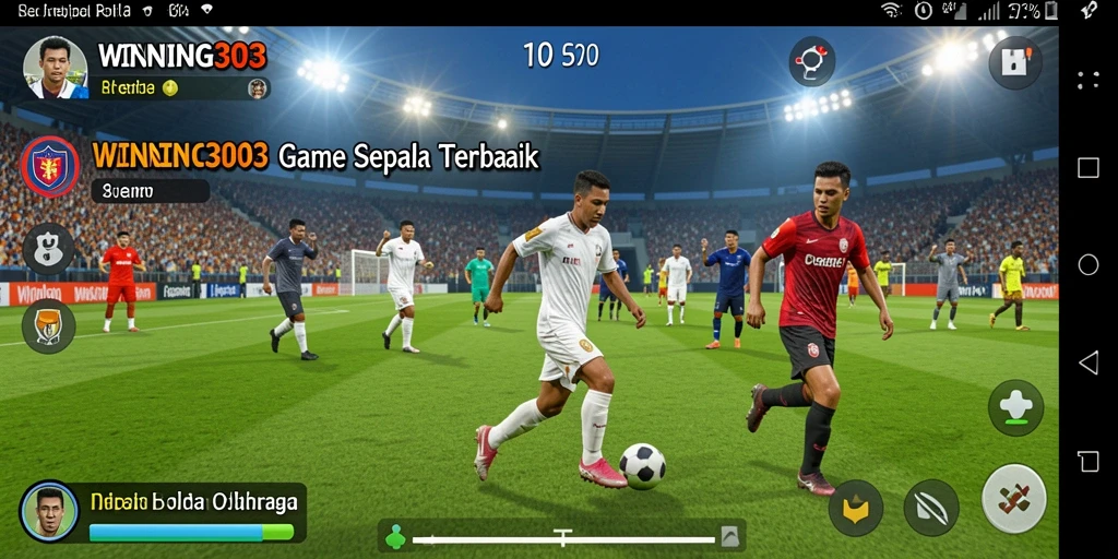 Tampilan gameplay mendebarkan di WINNING303 dengan aksi sepak bola nyata.