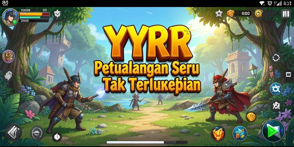 Tampilan gameplay seru di dunia petualangan YYRR.